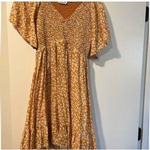 Pinkblush Yellow Sundress Size M